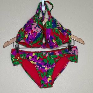 Aerie Tropical Floral Swim Set